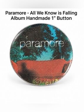 Paramore - All We Know Is Falling Album Cover Button Handmade